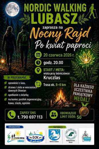Nocny Rajd po Kwiat Paproci 2026