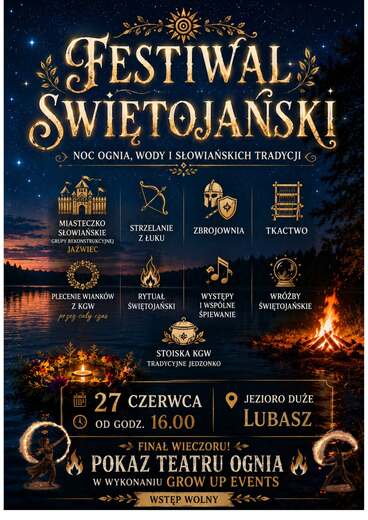 Festiwal Świętojański nad Jeziorem Dużym w Lubaszu