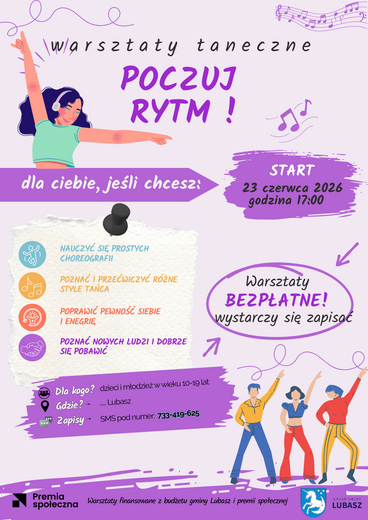 Poczuj Rytm! &ndash; bezpłatne warsztaty taneczne
