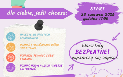 Zdjęcie do Poczuj Rytm! &ndash; bezpłatne warsztaty taneczne