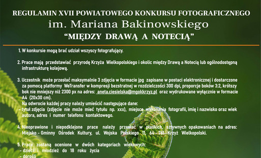 Zdjęcie do Powiatowy Konkurs Fotograficzny &bdquo;Między Drawą a Notecią&rdquo;