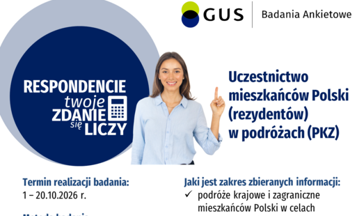 Zdjęcie do Badanie ankietowe pn. "Uczestnictwo mieszkańc&oacute;w Polski (rezydent&oacute;w) w podr&oacute;żach (PKZ)"
