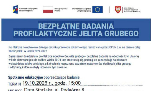 Zdjęcie do Bezpłatne badania profilaktyczne dla mieszkańc&oacute;w gminy Lubasz